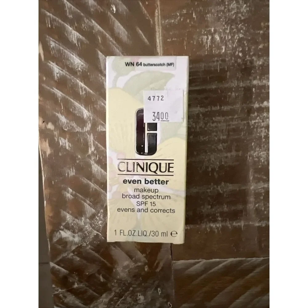 Clinique Even Better Makeup SPF15 Foundation WN 64 Butterscotch 1 oz NIB